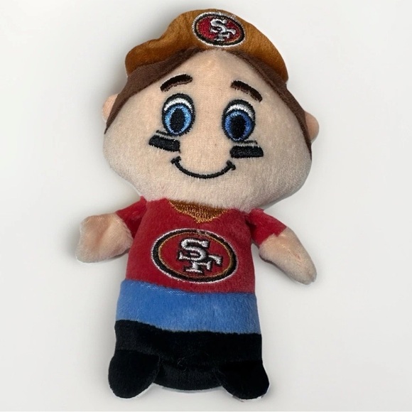 New San Francisco SF 49ers NFL Mini Beanie Mascot Man Team Plush NWT Cowboy Hat - Picture 1 of 10
